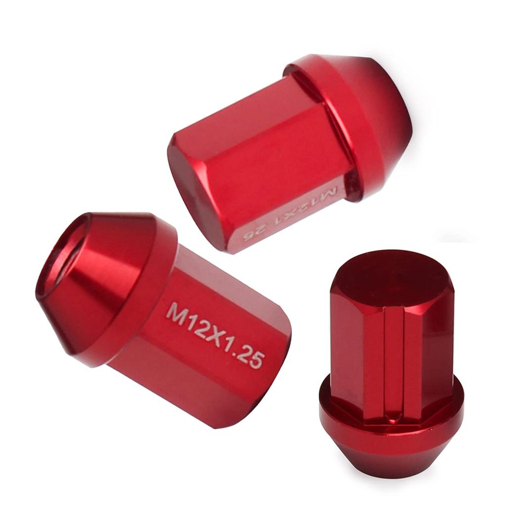 VEHSUN Aluminum Wheel Nuts, Tire Nuts, Racing Nuts, Wheel Lock Nuts, M12 X P1.25,