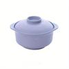 Vassoio per il pranzo Piatti Ciotola per zuppa con coperchio Stoviglie Paglia di grano naturale puro Insalata creativa Tagliatelle