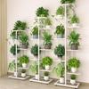 4/5/6 Tier Iron Metal Plant Stand Flower Pot Rack Outdoor Indoor Display Shelf Holder Home Decor Balcony Flower Pot Storage Rack