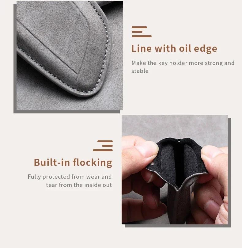 Leather Car Key Case Cover Holder Keychain Shell for Buick Verano Envision Avenir Lacrosse Regal Encore Excelle Enclave Anthem