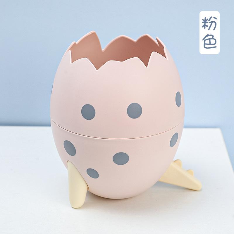 

Kawai Multifunctional Cute Dinosaur Egg Pen Holder Fashionable Office Desk Decoration Storage Box Personalized Diy Stationery рожевий