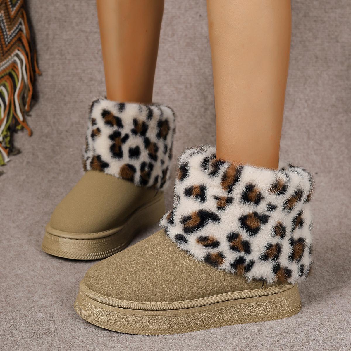 2024 Новые зимние ботинки с леопардовым принтом — фото 4