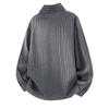 Men's Vintage Herringbone Shirt Jacket Striped Long Sleeve Collared Overshirt for Fall