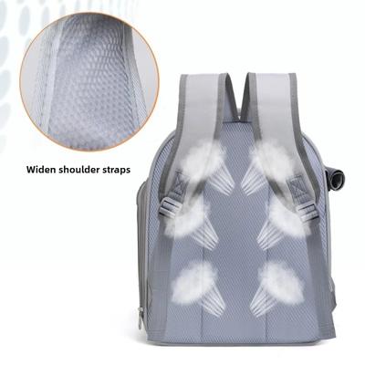 Large Capacity Breathable Mesh Portable Foldable Pet Carrier Backpack for Dogs and Cats Ideal for Outdoor Travel Camping Hiking