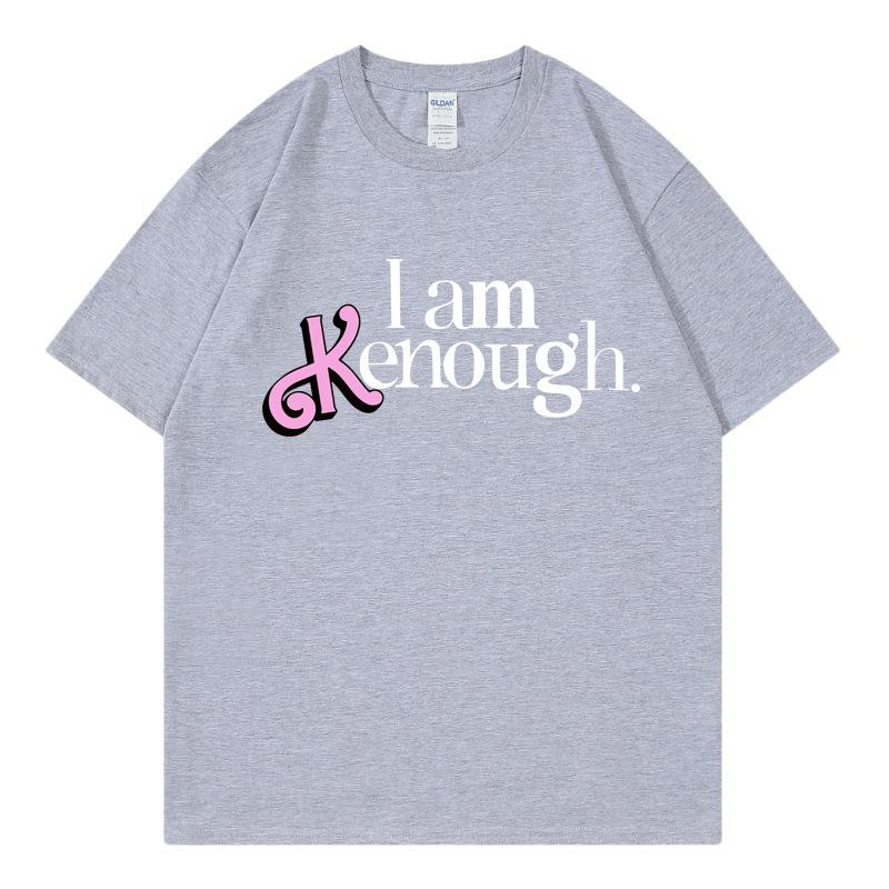 Letter Print Short Sleeve Loose Cotton Top Comfortable T-Shirts Women’s