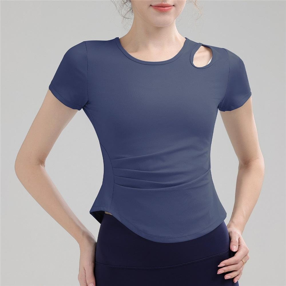 Summer High-end Sports And Fitness Yoga Wear With A Hollowed-out Waist-cinching Design, A Slimming Pilates Fitness Wear