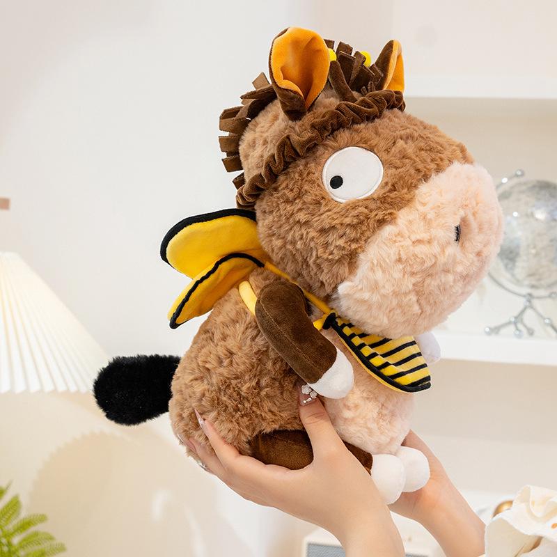

Adorable Bee Donkey Plush Toy - Cute Rag Doll Birthday Gift 25cm (0.19kg)