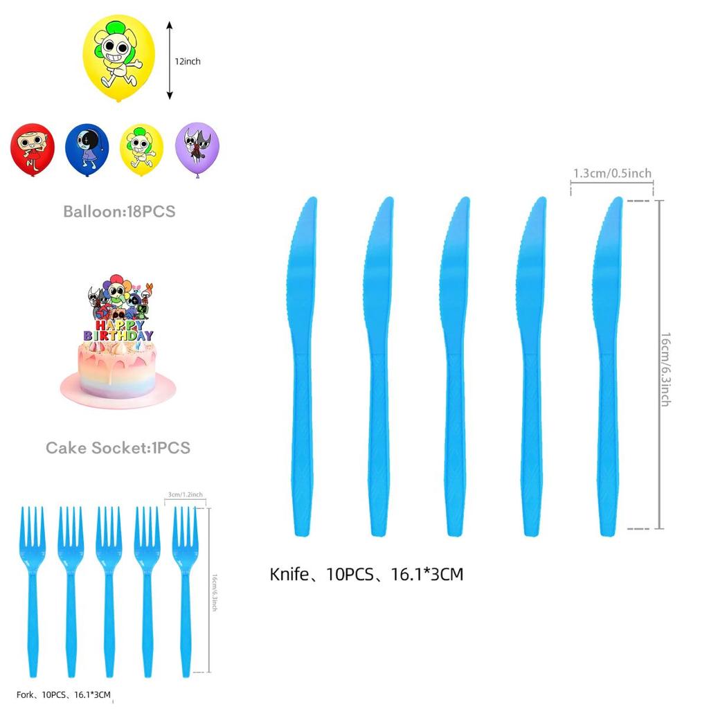Dandys World Themed Party Supplies With Paper Napkins Straws And Balloons For Celebration