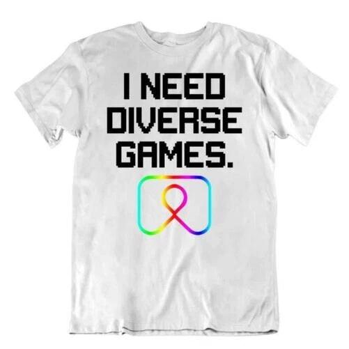 I Need Diverse Games Tshirt Special Idea Birthday Gift Shirt Tricote XL