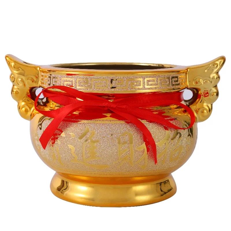 

1 шт. Керамическая ароматерапевтическая печь буддийские инструменты и принадлежности для украшения дома молитва о благоприятности обеспечение безопасности подношение S 9.5x15.5cm