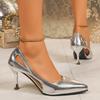 Womens Pumps Temperament Pointed Toe High Heeled Sandals Luxury Banquet Party Shoes Temperament Stiletto High Heels Single Shoes