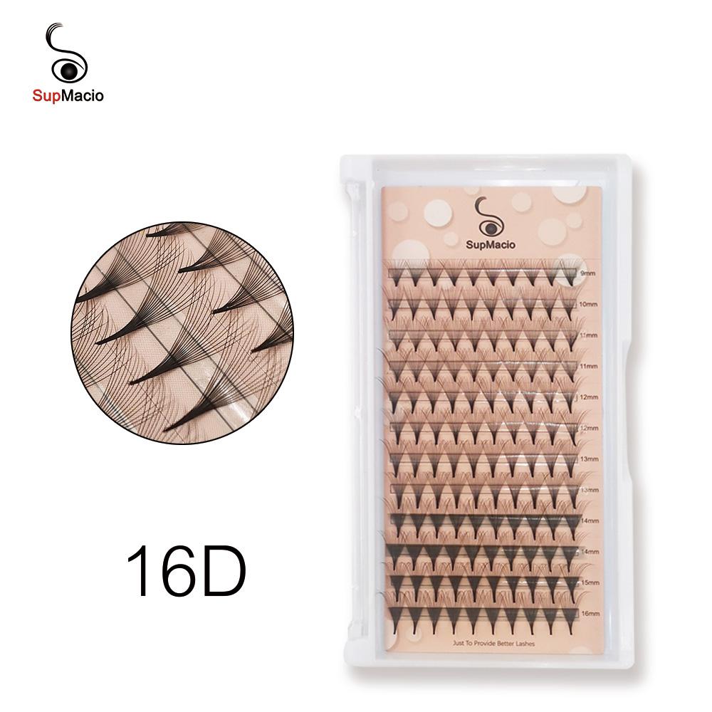 Premade Fan Lash Extensions Bouquet Eyelash Extension C/D Curl Pointy Base Premade Fans Russian Volume Eyelashes Silk Long Stem