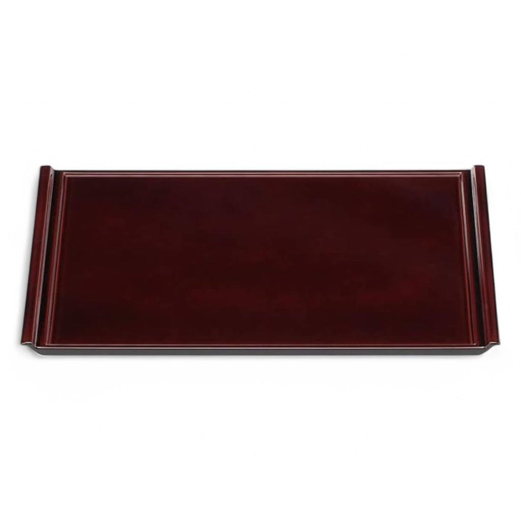 Made in Japanese with Bishamonten Lacquer x x J-kitchens Placemat, Japan, High-Quality Tray, 5-Shaku Flight, (45.6cm 32.5cm 2.1cm)
