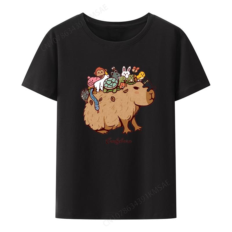 Comfybara Graphic Print Tshirt Funny Tee Humor Oneck Loose Casual Camiseta Hombre Novelty Hipster Tops Koszulki Creative Cool