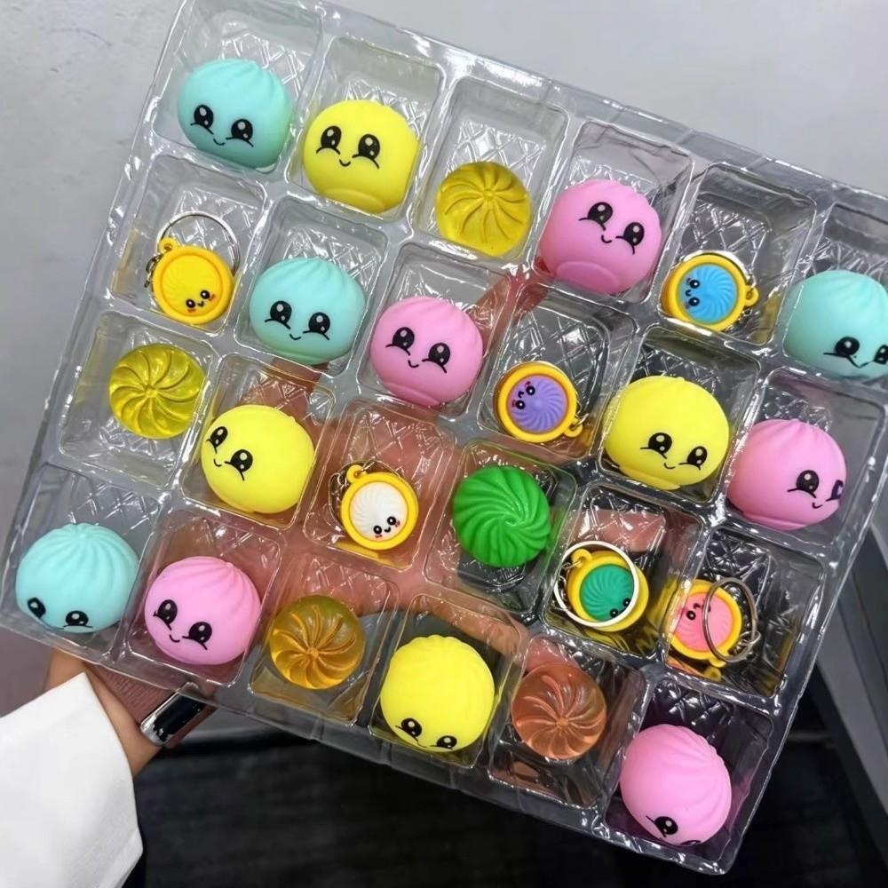 Slow Resilience Dumplings Toy Fidget 24-Day Countdown Calendar  for Kids&Adults