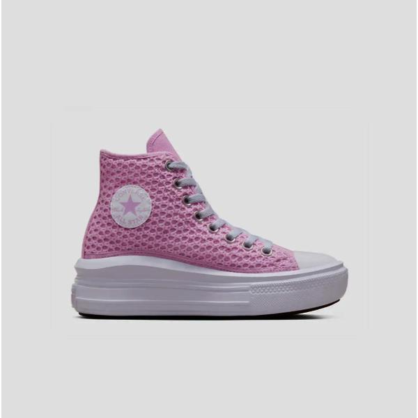 Converse Lightweight High Top Canvas Sneakers Platform Pink A07358c