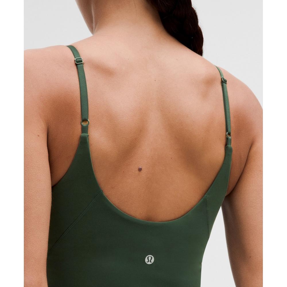 Lululemon Align  Waist Length Cami Tank  Light Support  C D Cup legaCy Green