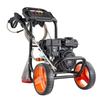 Idropulitrice a Benzina 2900 PSI e Max 7 L/min, Pompa in Alluminio Aggiornata con Pistola a Spruzzo e Lancia, Set da 4 Ugelli, Idropulitrice a Basso Profilo per Auto, Recinzioni,