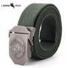 Cintura in Tela Spessa Allenamento all'Aperto Pantaloni Casual Fibbia in Lega Militare Cintura Resistente Unisex