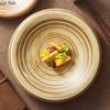 Thickened Ceramic Dining Plate Pasta Dish Fruit Salad Bowl Dessert Bowl Sushi Plates Sashimi Plate Serving Plates Dim Sum Dish