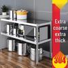 Beifu 304 Stainless Steel 2-Tier Kitchen Storage Shelf