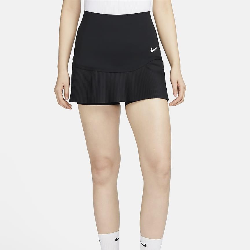 Nike Advantage Logo Print Quick-Dry Tennis Skirt Women skirts Black FD6533-010