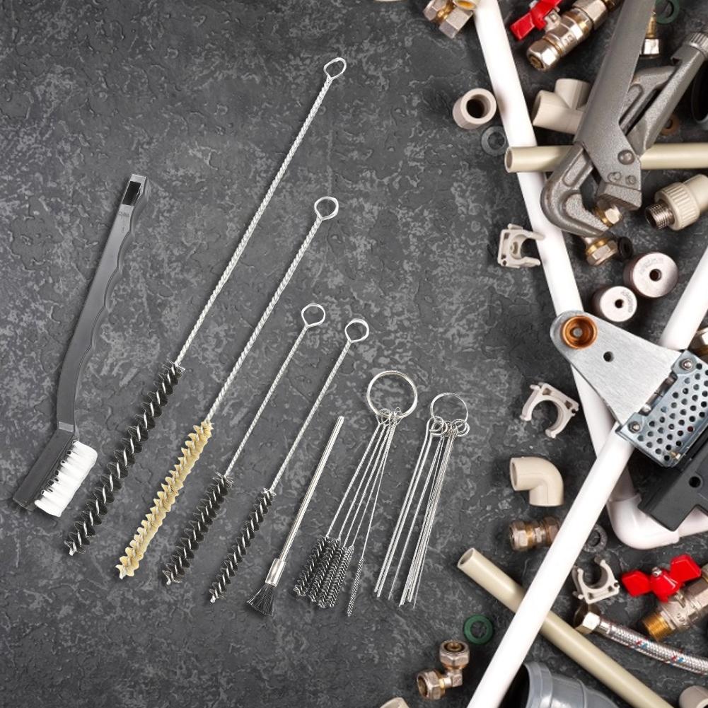 21Pcs Cleaning Brush Set Multi-Functional Nylon Brush Spray Lance Cleaning Kit Drink Straws Sewing Machines Cleaning Brush