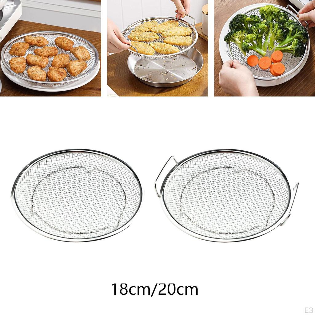 Frittierter Abflusssieb Lebensmittelpräsentation Backen Siebsieb Mehrzweck Feines Netz Pommes Frites