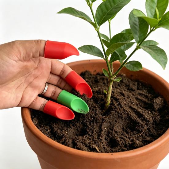 5Pcs Finger Protectors for Digging Gardening Reusable Finger Guards Portable Finger Covers Tools for Planting Transplanting Protect Nails from Dirt