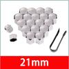 17/19/21mm Car Tire Nut Outer Decoration Car Wheel Nut Cover Protective Cover Rust Proof Car Wheel Hub Screw Cover Accessories