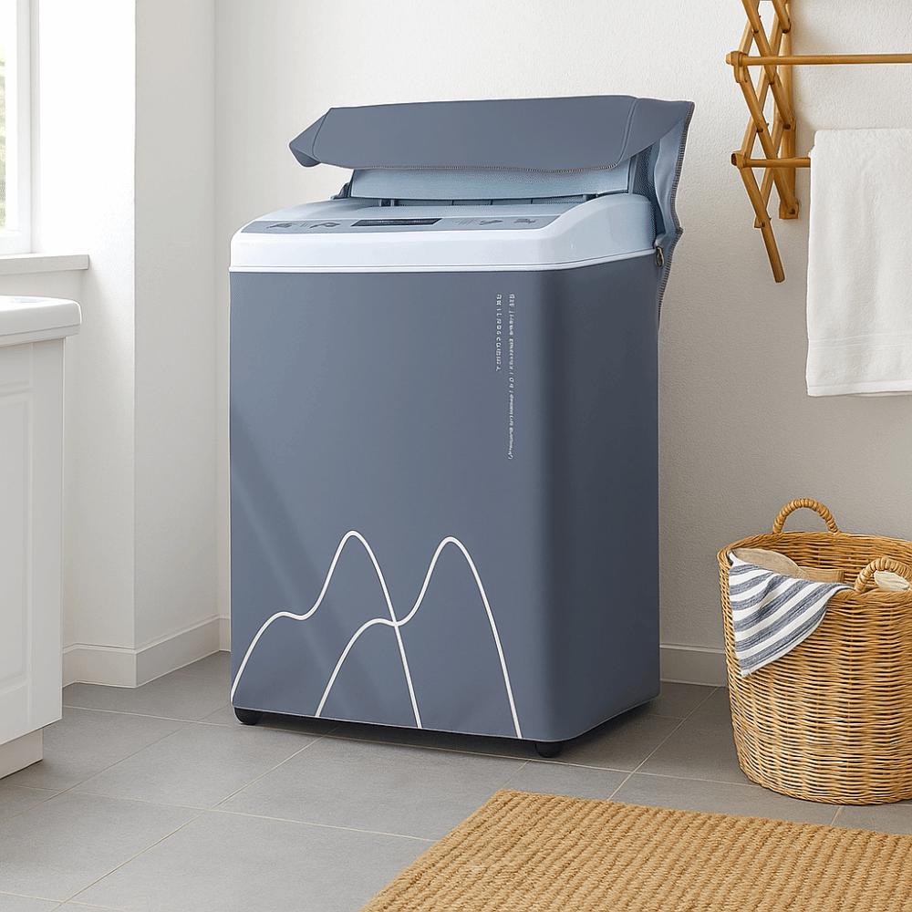 Polyester Roller Top-opening Cover Dust Proof Protective Cover Laundry Room Use