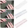 Gradient Halloween False Nails Wearable Nail Tips Set Durable Blood Stained Fake Nail  Party