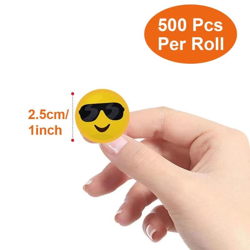500pcs Smiley Face Expression Pack Children's Inspirational Sealing Stickers Cartoon Cute Funny Funny Creative Stickers
