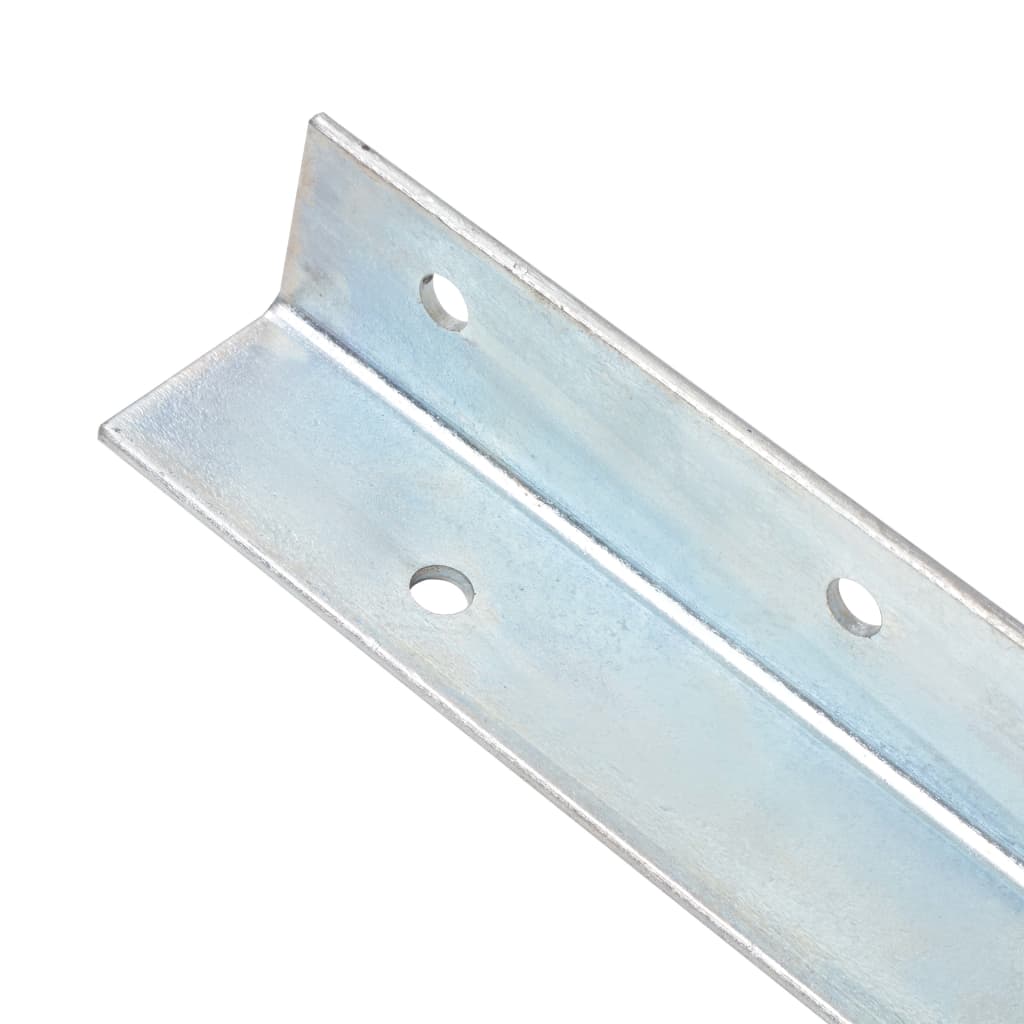 Vidaxl Picchetti da Terra, 12 Pezzi, Acciaio Galvanizzato, Forma a L