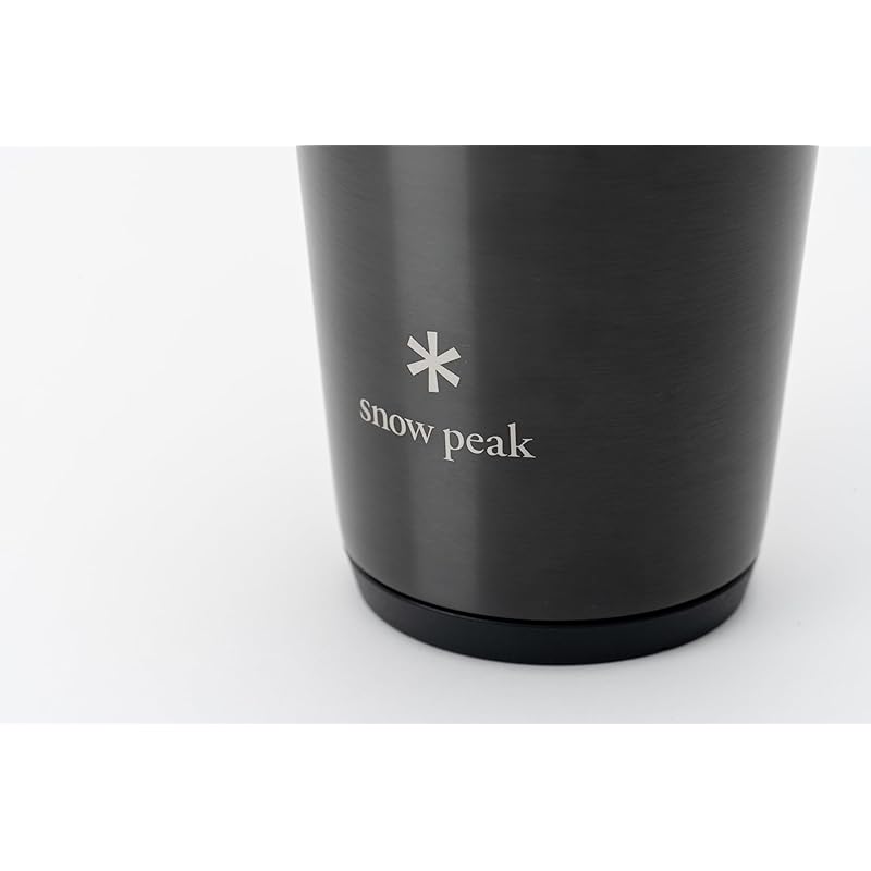 Snow Peak Thermo Tumbler 470 Luster Black, Camping, Outdoor, Vacuum Insulated, Keeps Drinks Cold and Hot, Limited Edition Color
