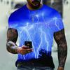 T-shirt décontracté à manches courtes et col rond pour homme, nouvelle collection été 2023, avec impression populaire, grande taille, éléments de rue