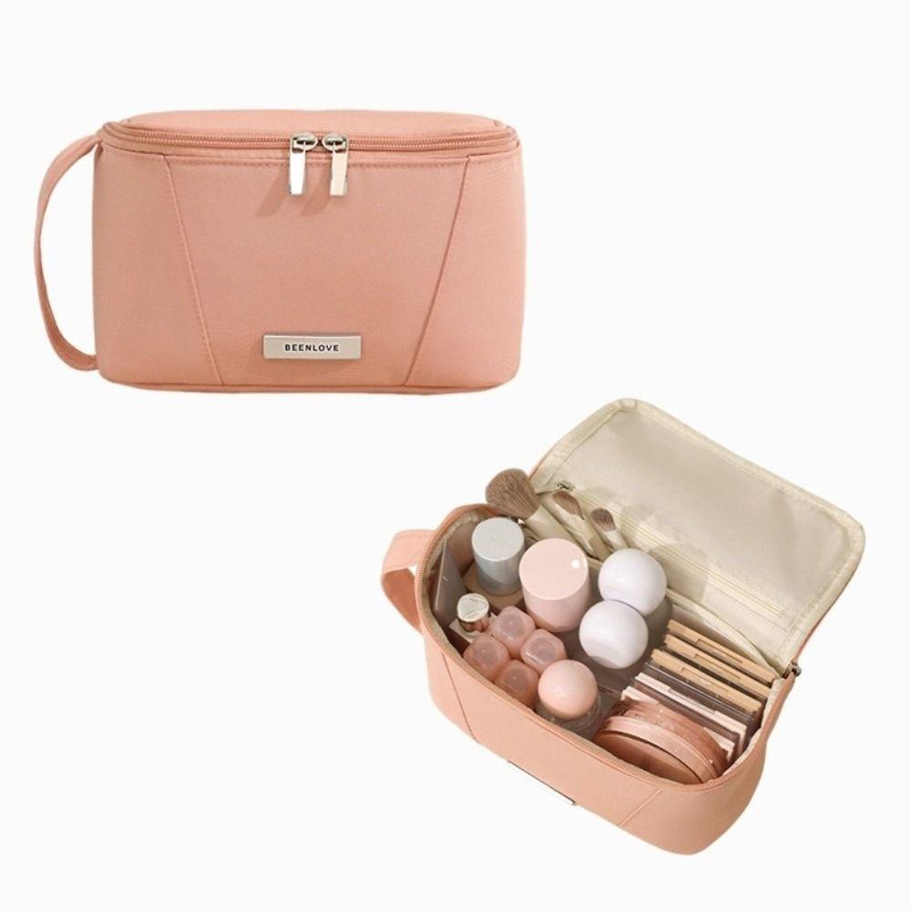 Waterproof Cosmetic Storage Bag Large Capacity Toiletry Bag Handheld Makeup Bag  Makeup Case