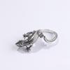 Anello Regolabile Vintage Lucertola Uomo Donna Minimalista Boho Statement Gioielli Rame Placcato Design Geometrico Animale
