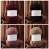 Wool Circle Solid Color Yarn Hand Woven Diy Scarf Hat Sweater Medium Thick Merino Wool Thread Soft And Comfortable Fluffy