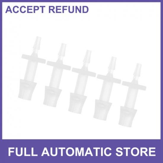 5Pcs Plastic Hose Barb Fitting 332" To 14" Hose ID Connectors Plastic Clear