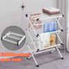 Simple Storage Rack Foldable Bedroom Drying Racks Floor Standing Balcony Clothes Hangers Scalable and Convenient Clothes Hanger