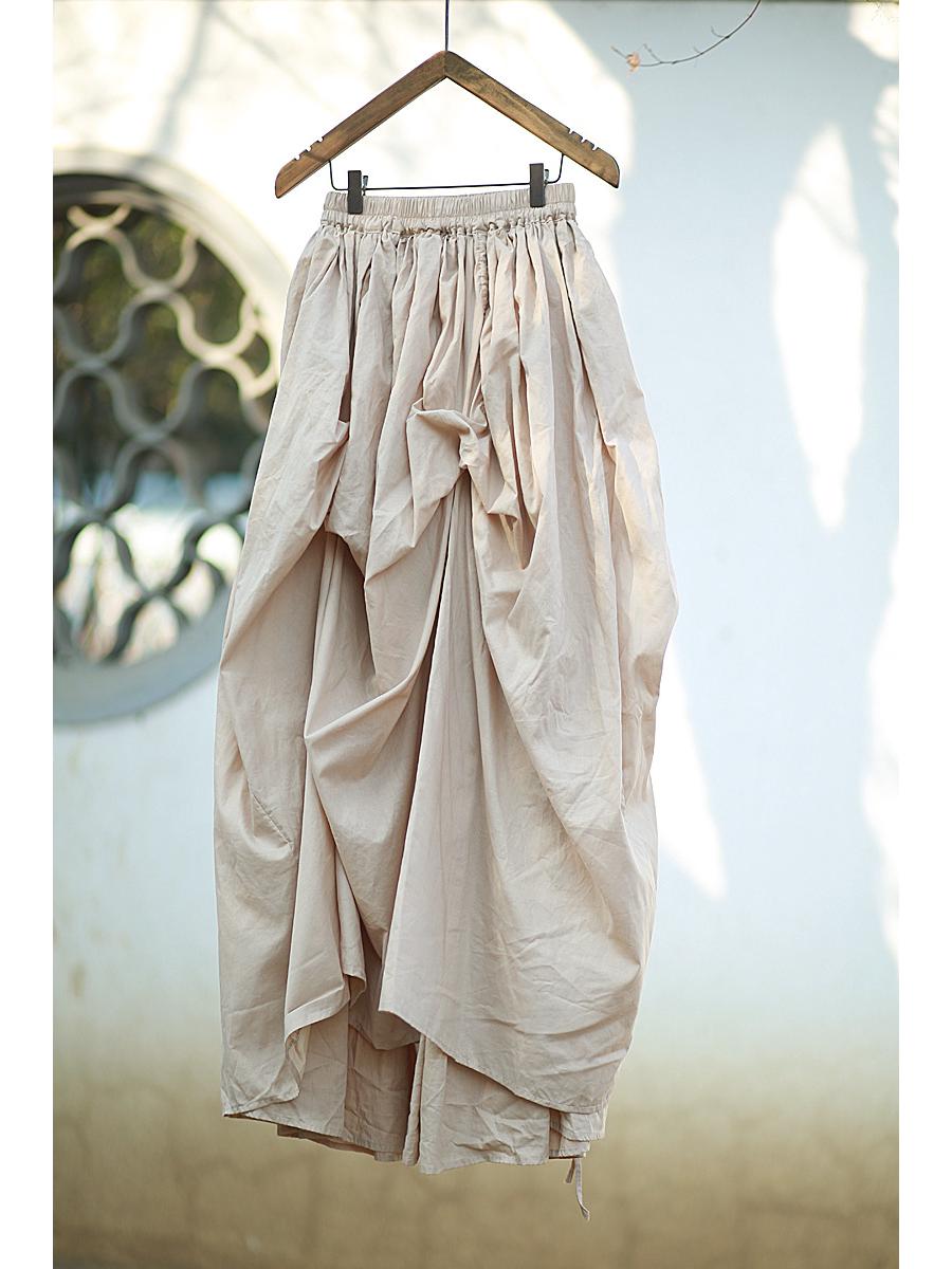 

Темная и крутая тяжелая плиссированная юбка-свитер от Qiu Xiaonuan Medium хаки