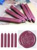5Pcs Wine Red Manuscript Sealing Seal Wax Sticks Wicks For Postage Letter