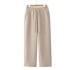 Warme Damen-Hose mit Fleece-Futter: Elastischer Bund Gerades Bein Lässige Winterkleidung für mittlere und ältere Menschen.