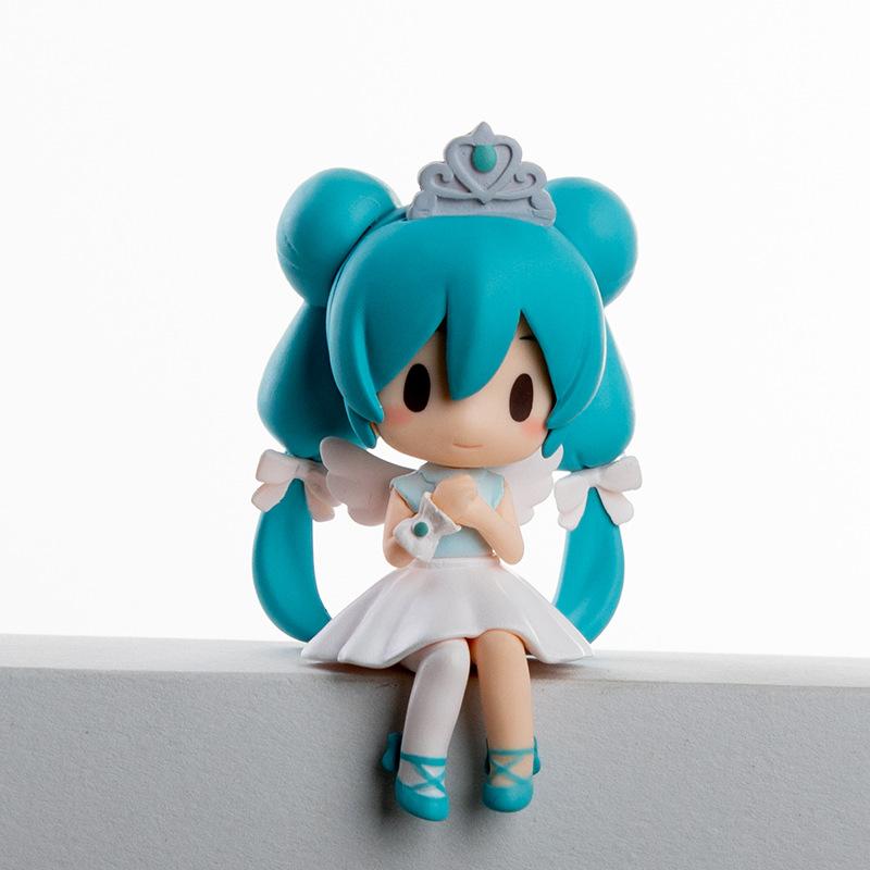 Anime Hatsune Miku Action Figure Miku Figure Bean Eye Princess Big Eyes Cartoon Model Pvc Collection Doll Toy Gift