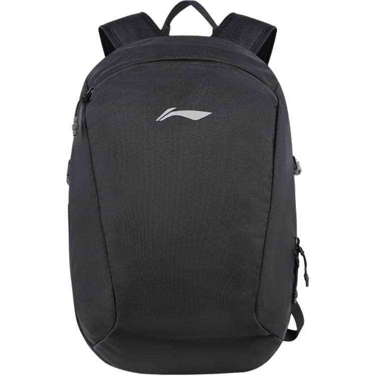 Li Ning Sports Life Collection Polyester Backpack Regular Unisex Black YBSV151-4
