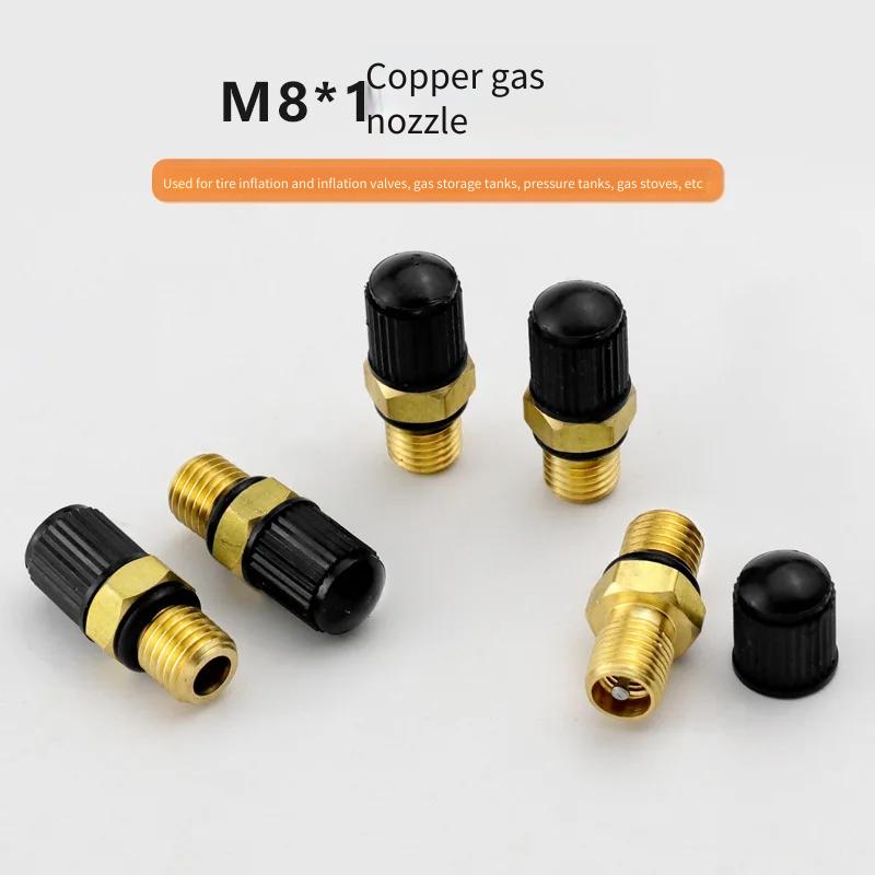 1/3/5pcs M8*1 Brass Schrader Valve Stem for Bicycle Car Motorcycle Tires Copper Tire Valve Core - Bicycle Accessories Stem Caps1