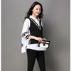 Spring Korean Loose Fake Two Piece Women Casual Shirts Oversized Patchwork Blouse