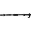 Outdoor Aluminium Alloy 4-Sections Suspension Straight Handle   Pole Walking Stick Alpenstock for Climbing Camping