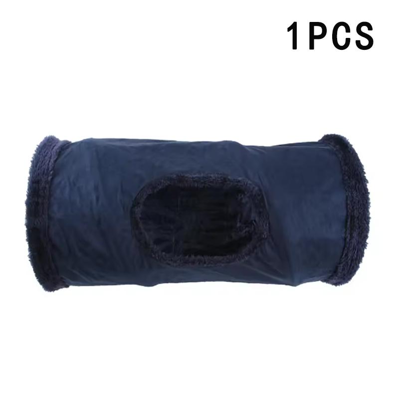 

Foldable Suede Plush Cat Tunnel, Interactive Indoor Cat Toy for Self-Entertainment & Relaxation, Fun Play Channel Toy for Cats
